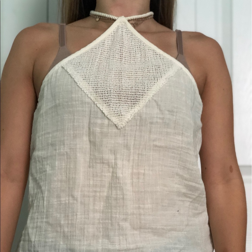 American Eagle White Tank